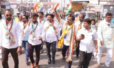 मांजरी-साडेसतरा नळी परिसरात प्रशांत जगताप यांच्या पदयात्रेला उत्स्फूर्त प्रतिसाद